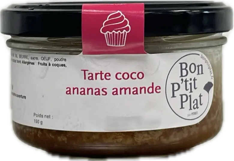 Tarte coco ananas amande