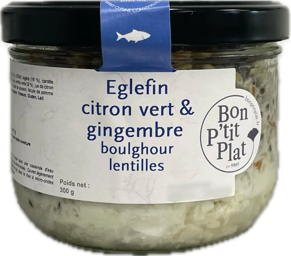 Eglefin citron vert & gingembre boulghour lentilles