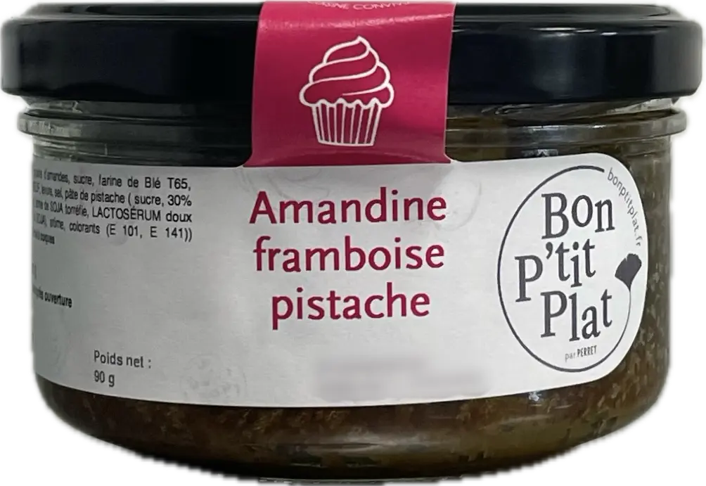 Amandine framboise pistache