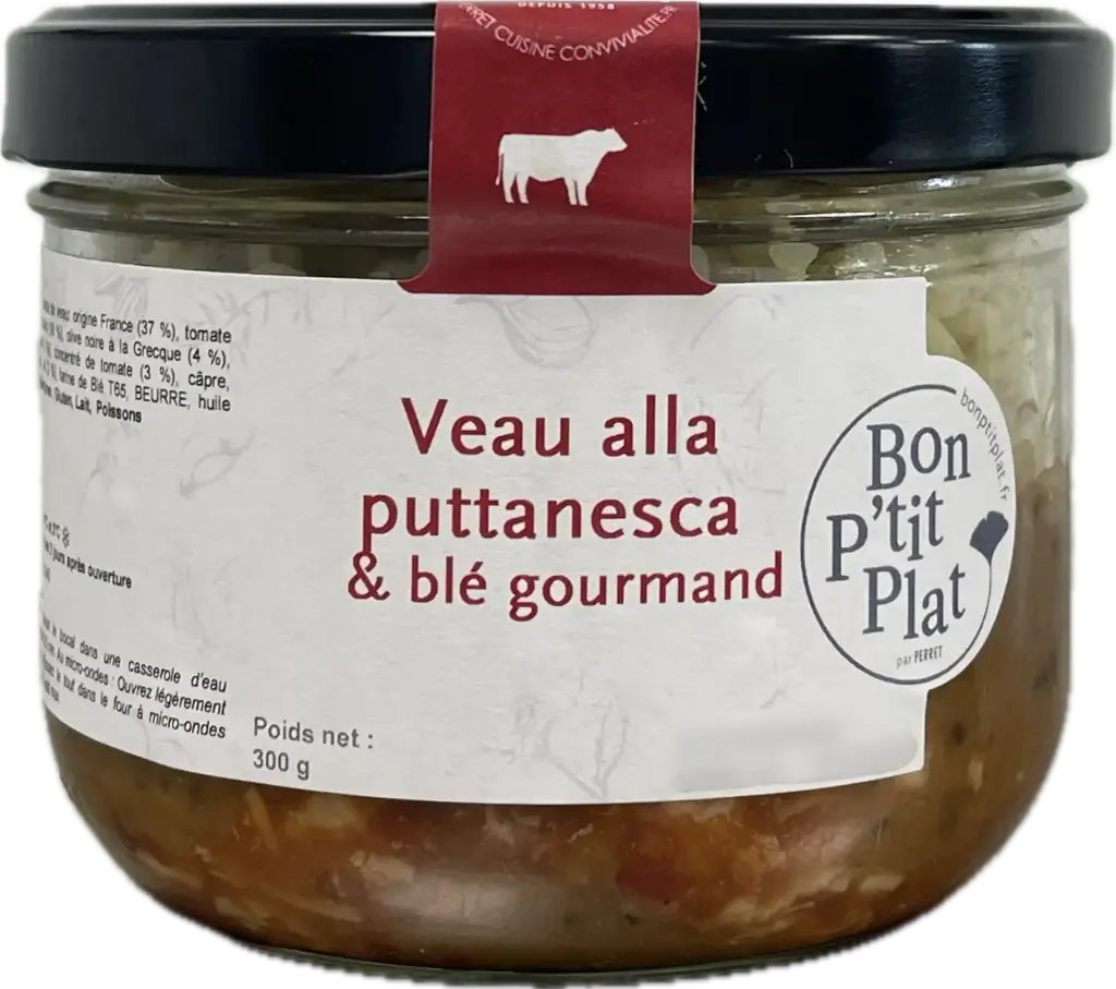 Veau alla puttanesca  & blé gourmand