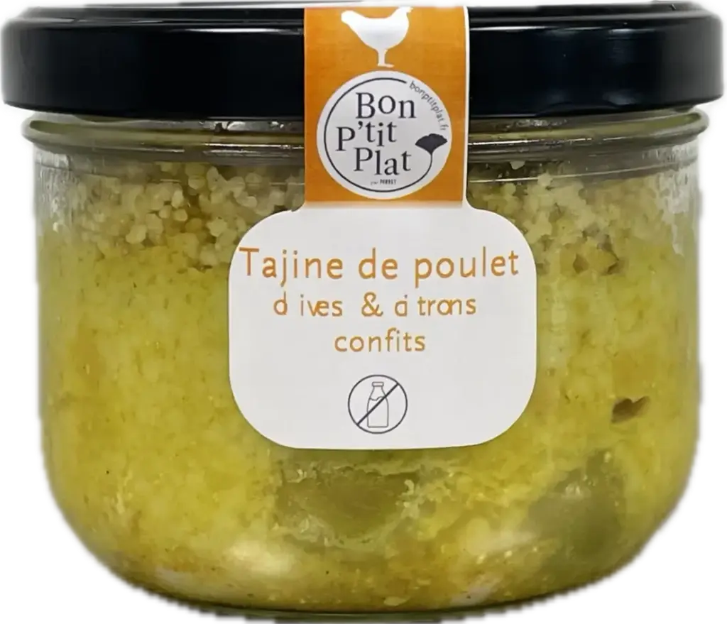 Tajine de poulet  olives et citrons confits