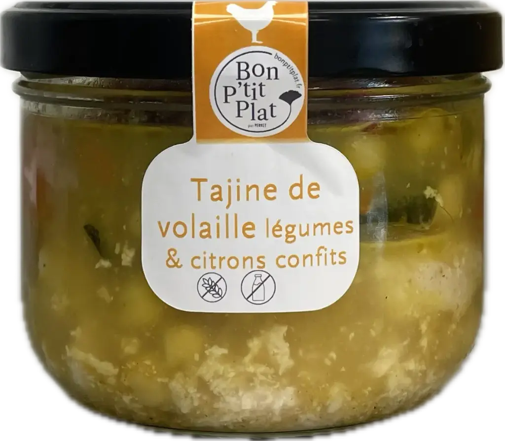 Tajine de volaille légumes & citrons confits