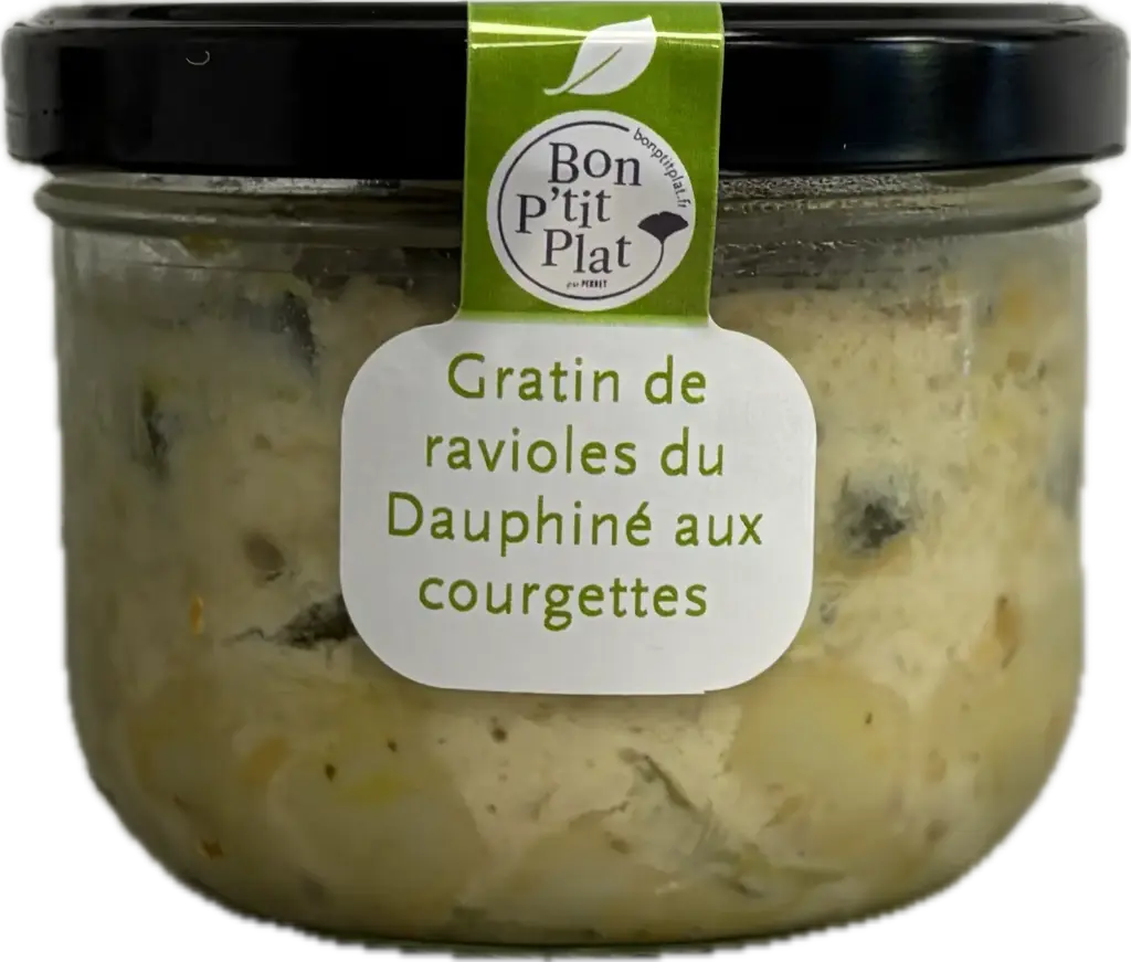 Gratin de ravioles du Dauphiné aux courgettes 