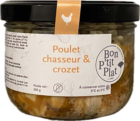 Poulet chasseur & crozet