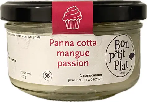 Panna cotta mangue passion