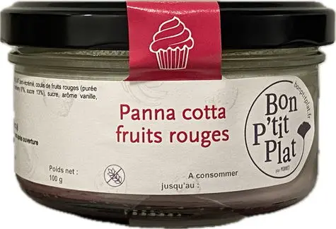 Panna cotta fruits rouges