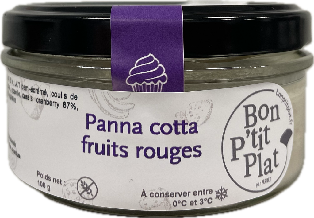 Panna cotta fruits rouges