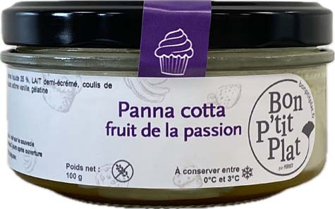 Panna cotta fruit de la passion
