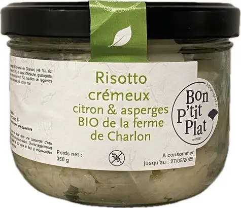 Risotto crémeux citron & asperges BIO de la ferme de Charlon