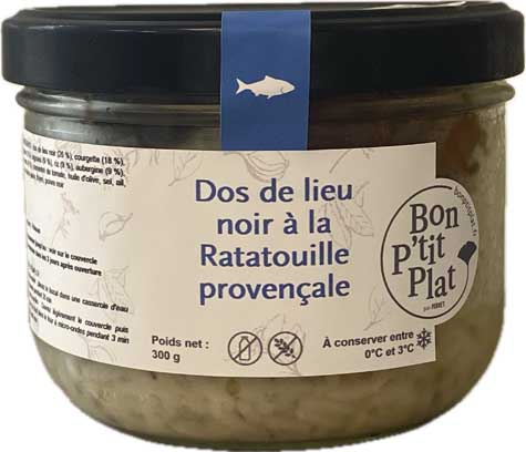 Dos de lieu noir à la Ratatouille provençale