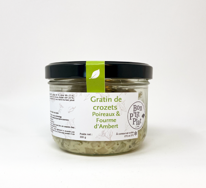 Gratin de crozets poireaux & Bleu de Sassenage AOP