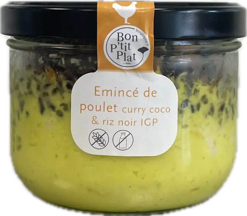 Emincé de poulet curry coco & riz noir IGP