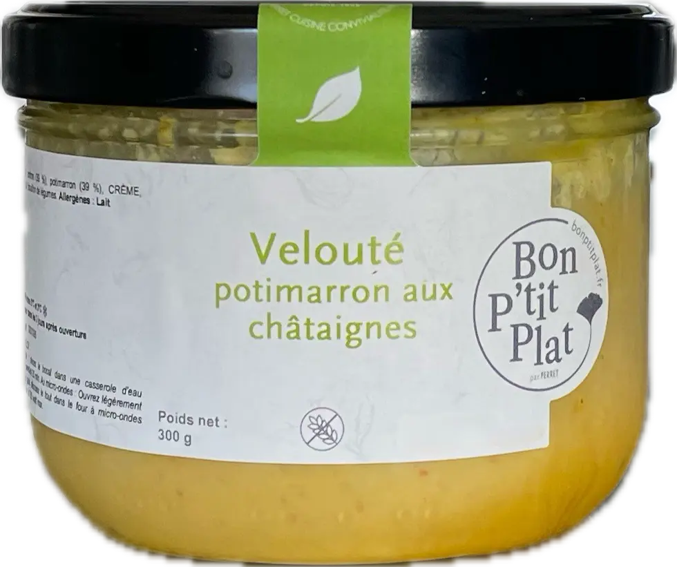 Velouté potimarron aux châtaignes