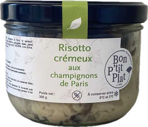 Risotto crémeux aux cèpes & champignons de Paris