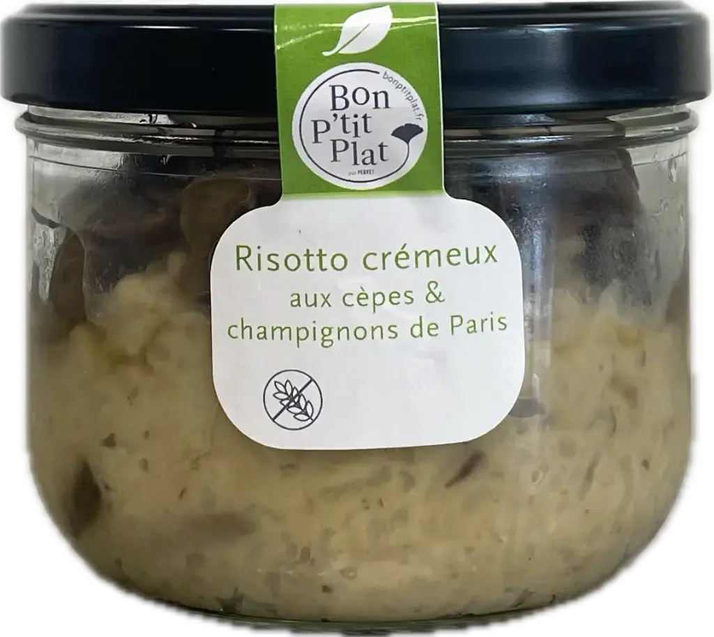 Risotto crémeux aux cèpes & champignons de Paris