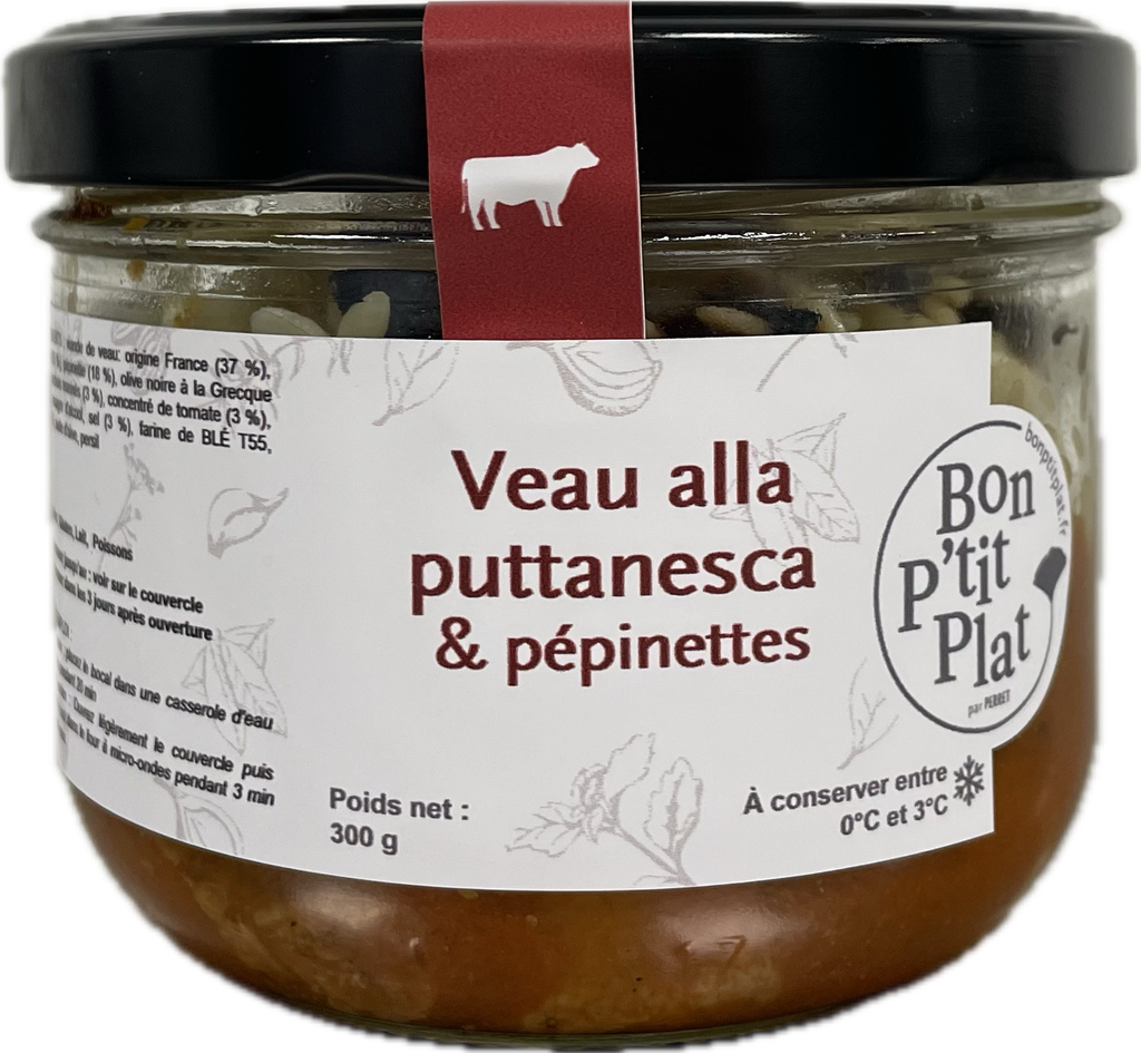 Veau alla puttanesca & tagliatelle aux oeufs frais