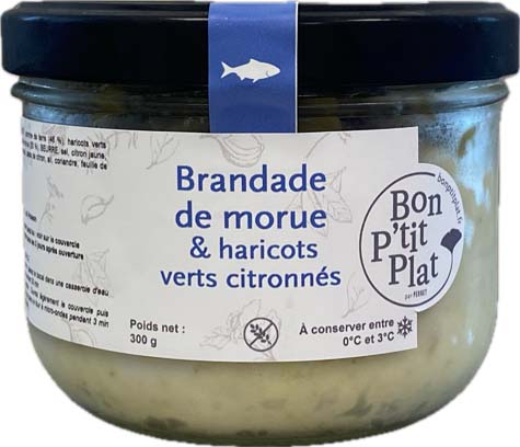 Brandade de morue & haricots verts citronnés