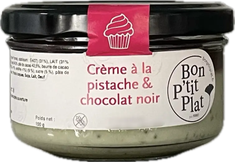 Crème à la pistache & chocolat noir