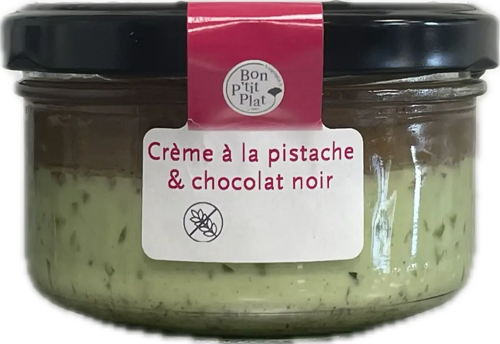 Crème à la pistache & chocolat noir