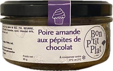 Poire amande aux pépites de chocolat