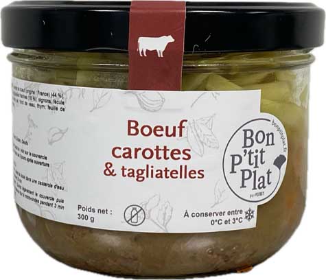 Boeuf carottes & tagliatelles