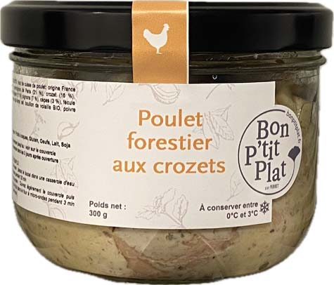 Poulet forestier aux crozets