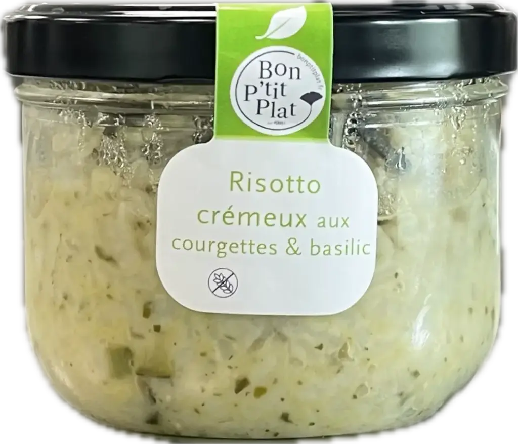 Risotto crémeux aux courgettes & basilic
