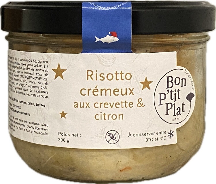Risotto crémeux aux crevettes & citron