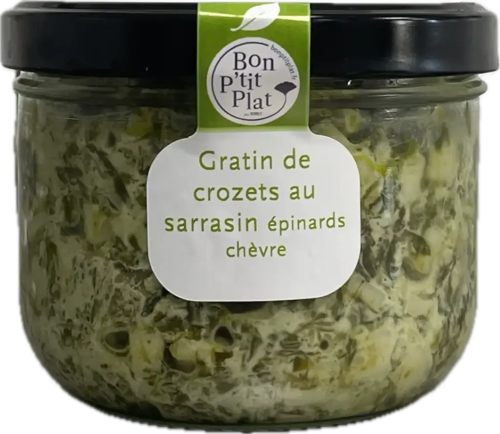 Gratin de crozets au sarrasin épinards chèvre