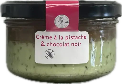 Crème à la pistache & chocolat noir