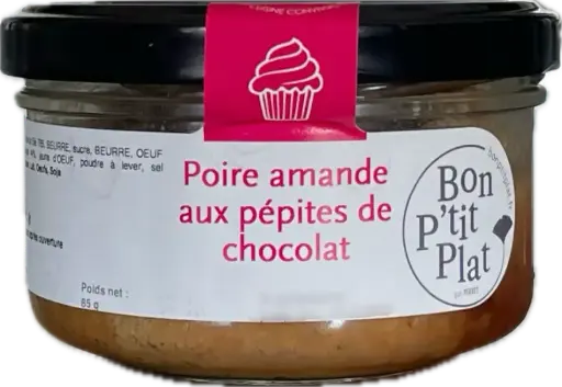 Poire amande aux pépites de chocolat
