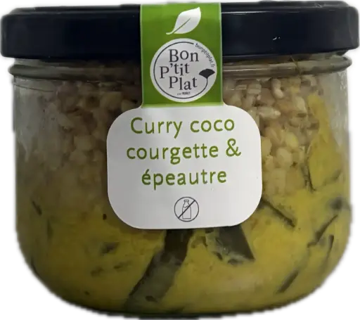 Curry coco courgette & épeautre