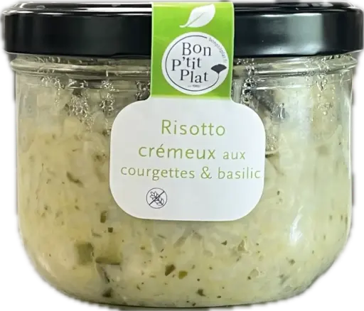 Risotto crémeux aux courgettes & basilic