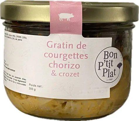 Gratin de courgettes chorizo & crozet