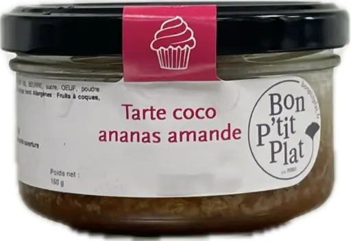 Tarte coco ananas amande