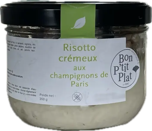 Risotto crémeux aux champignons de Paris
