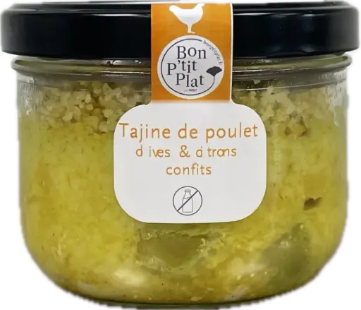 Tajine de poulet  olives & citrons confits