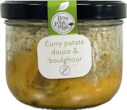 Curry patate douce & boulghour