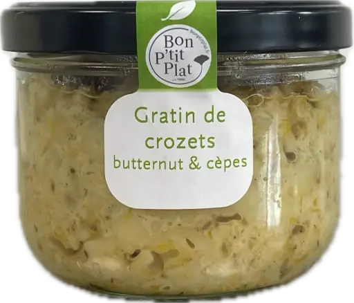 Gratin de crozets butternut & cèpes