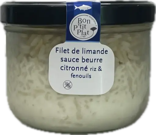 Filet de limande sauce beurre citronné riz & fenouils
