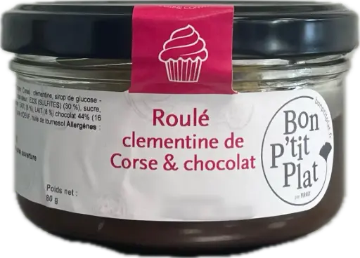 Roulé clementine de Corse & chocolat