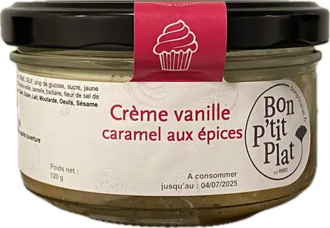 Crème vanille caramel aux épices