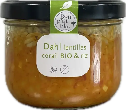 Dahl lentilles corail BIO & riz