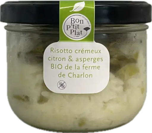 Risotto crémeux citron & asperges BIO de la ferme de Charlon