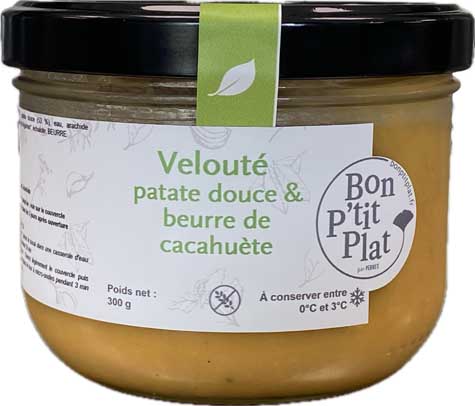 Velouté patate douce & beurre de cacahuète
