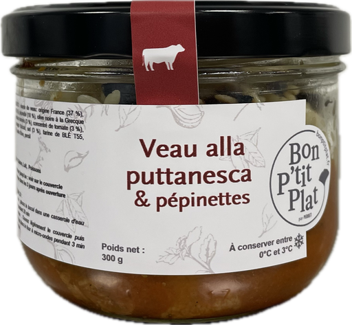 Veau alla puttanesca & tagliatelle aux oeufs frais